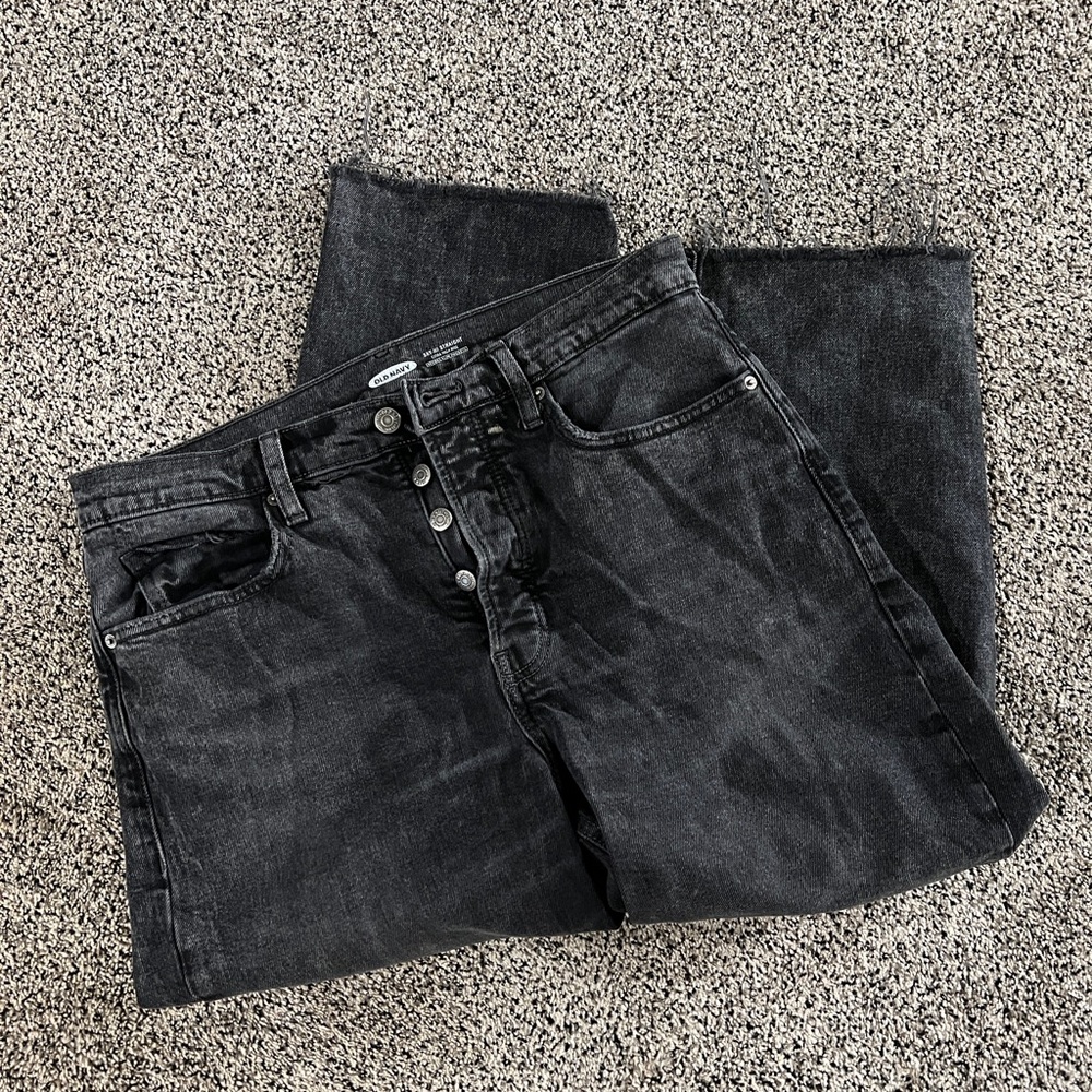 Old Navy Ski-Hi Straight Extra High Waisted Jeans